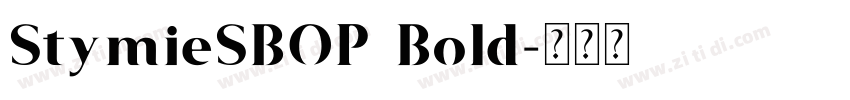 StymieSBOP Bold字体转换 StymieSBOP Bold字体转换